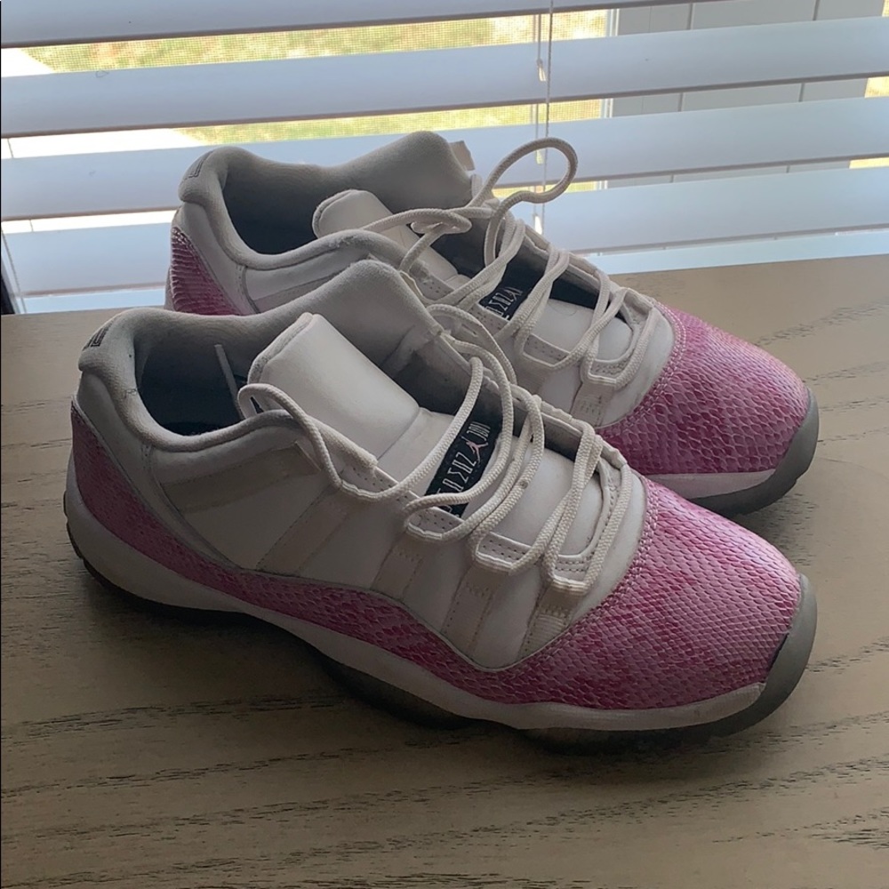 Pink Snakeskin Jordans